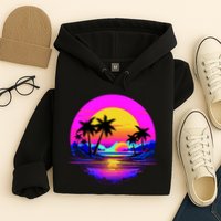 Miami Beach Sun Set Vibrant Hoodie
