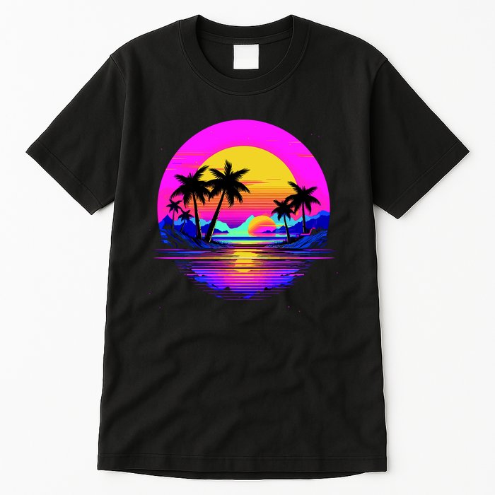 Miami Beach Sun Set Vibrant Tall T-Shirt