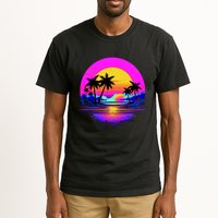 Miami Beach Sun Set Vibrant Tall T-Shirt