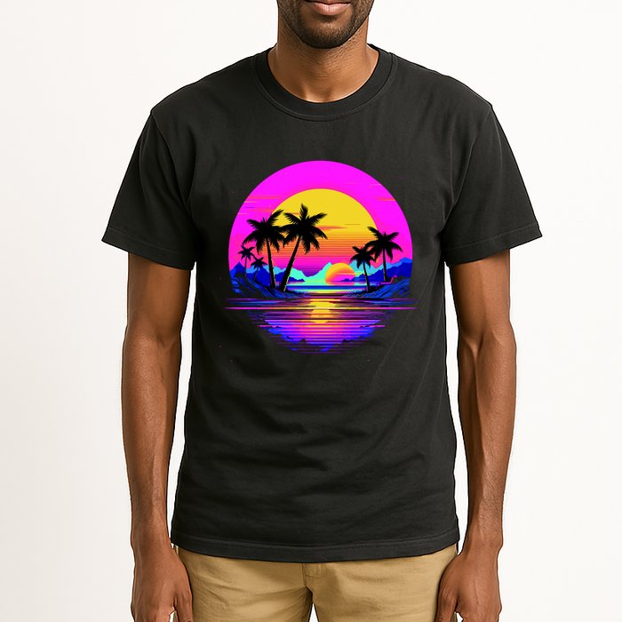 Miami Beach Sun Set Vibrant Tall T-Shirt