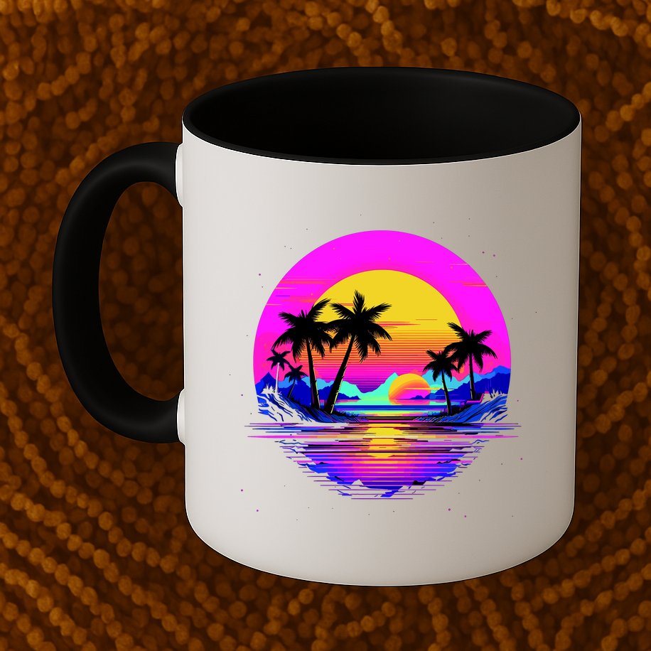 Miami Beach Sun Set Vibrant Mug