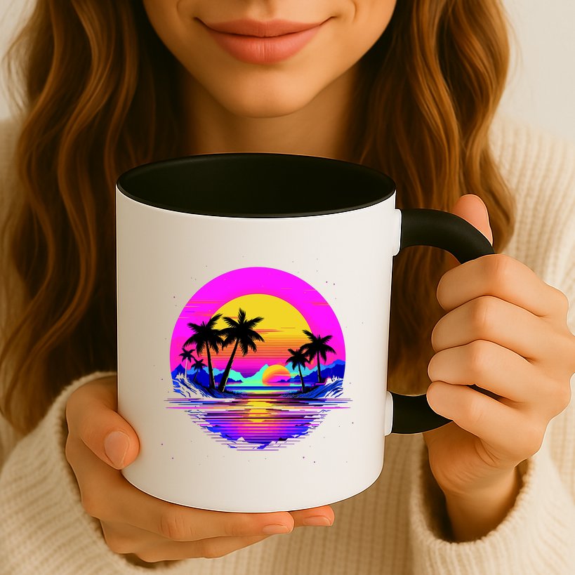 Miami Beach Sun Set Vibrant Mug