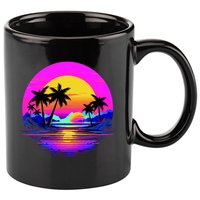 Miami Beach Sun Set Vibrant 11oz C Handle Ceramic Mug