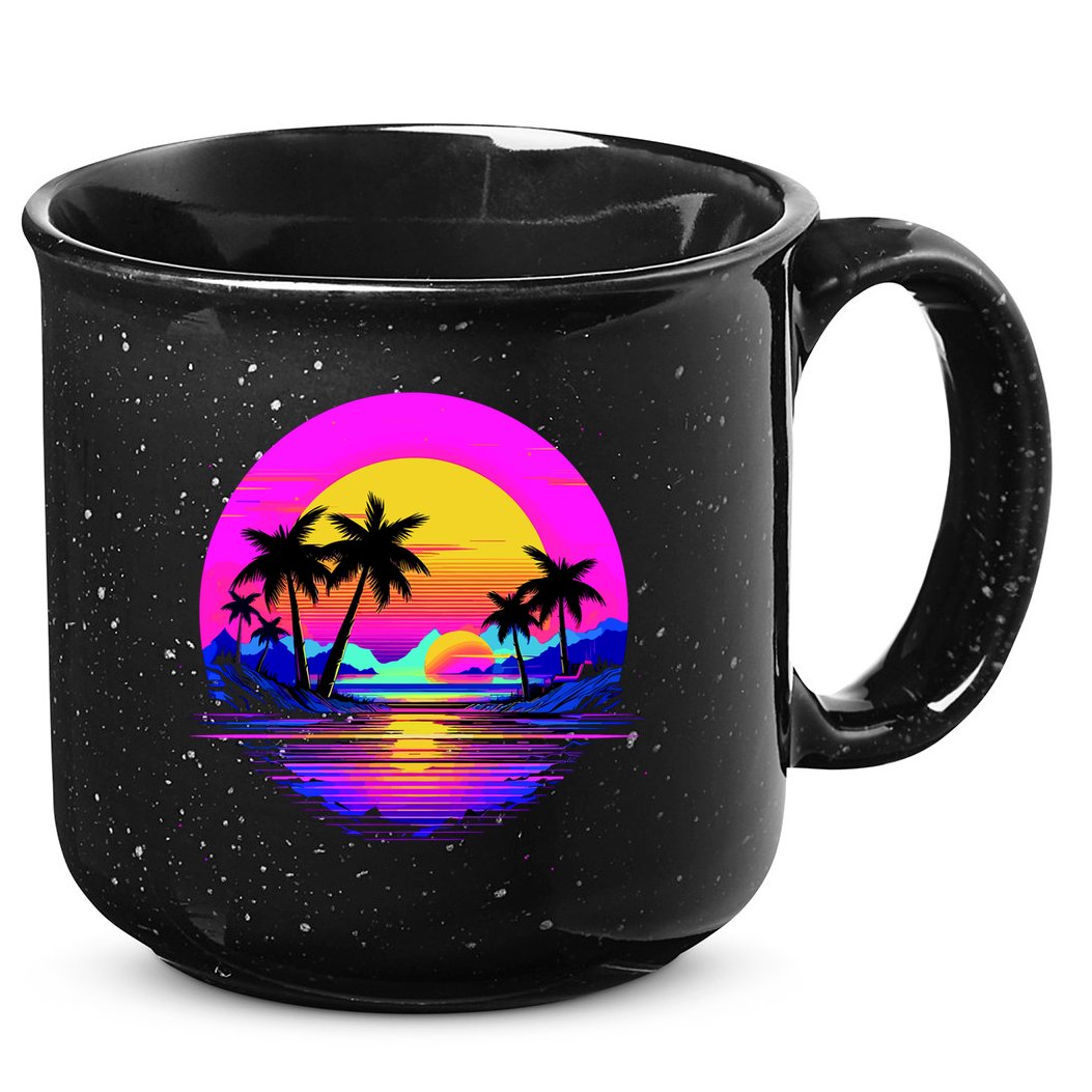 Miami Beach Sun Set Vibrant 15oz Campfire Ceramic Mug