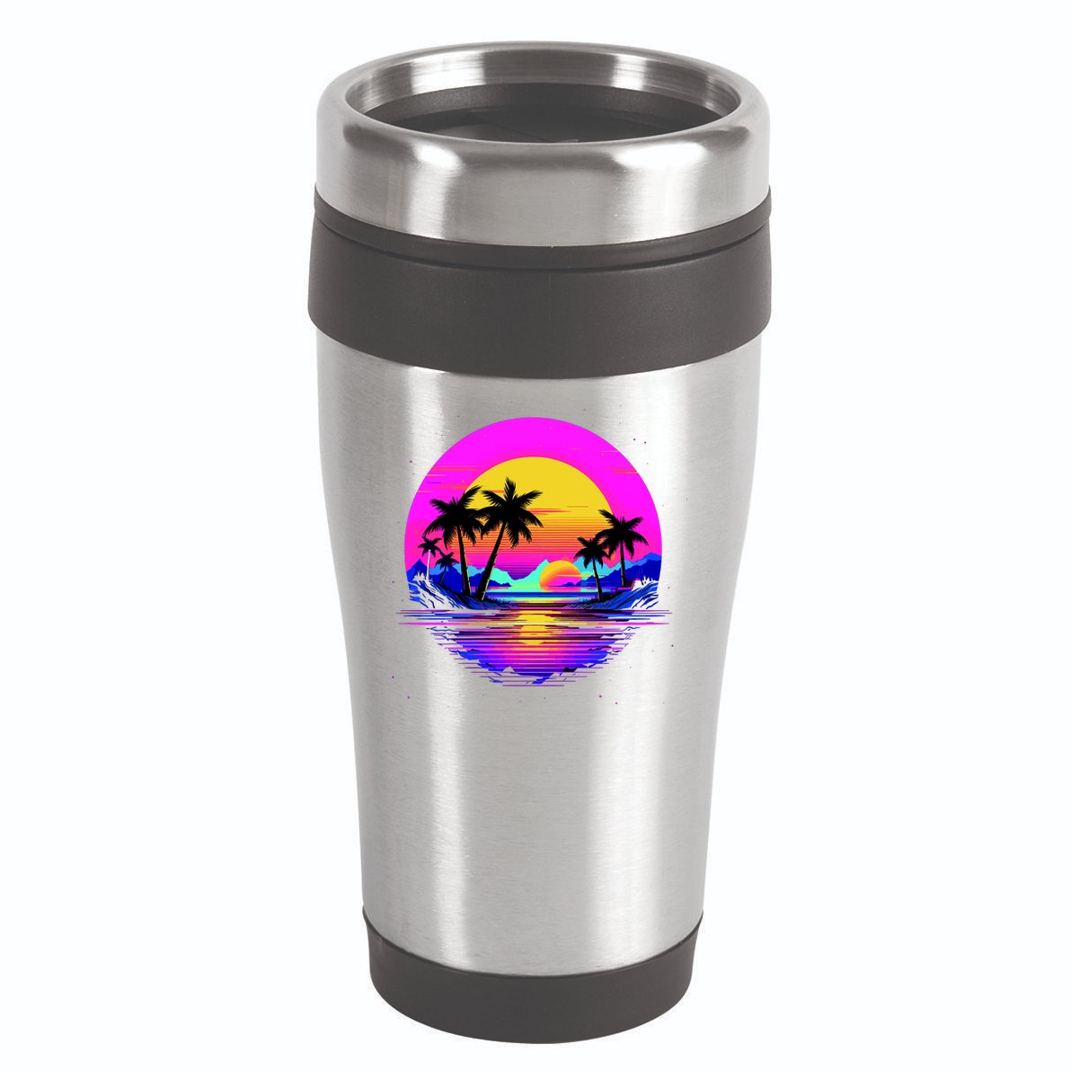 Miami Beach Sun Set Vibrant 16oz Travel Tumbler