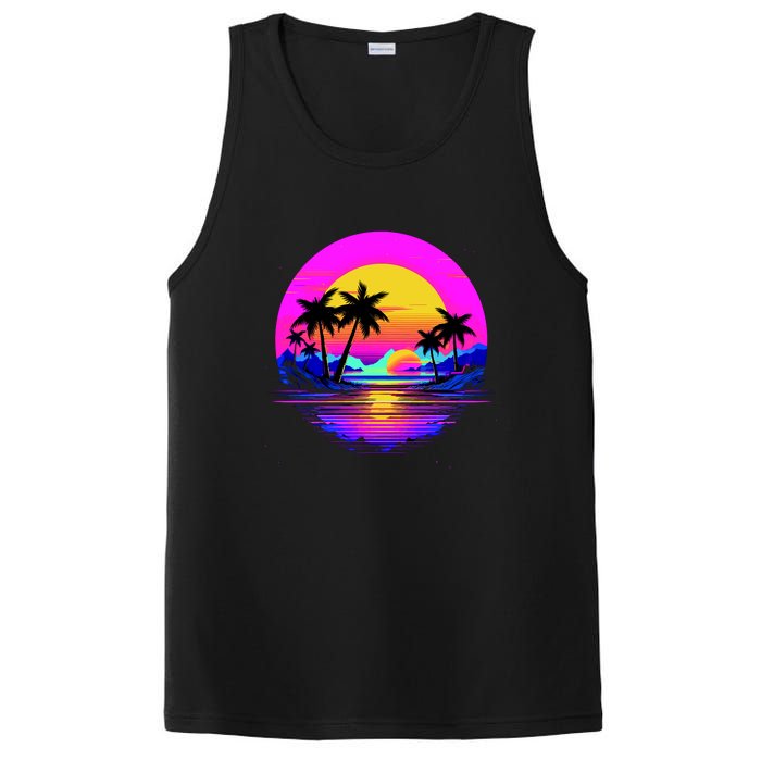 Miami Beach Sun Set Vibrant PosiCharge Competitor Tank