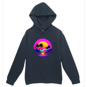 Miami Beach Sun Set Vibrant Urban Pullover Hoodie