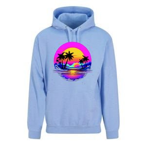 Miami Beach Sun Set Vibrant Unisex Surf Hoodie