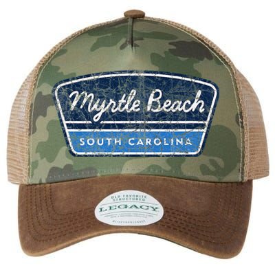 Myrtle Beach South Carolina Retro Throwback Souvenir Legacy Tie Dye Trucker Hat