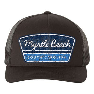 Myrtle Beach South Carolina Retro Throwback Souvenir Yupoong Adult 5-Panel Trucker Hat