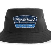 Myrtle Beach South Carolina Retro Throwback Souvenir Sustainable Bucket Hat