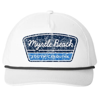 Myrtle Beach South Carolina Retro Throwback Souvenir Snapback Five-Panel Rope Hat