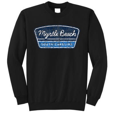 Myrtle Beach South Carolina Retro Throwback Souvenir Tall Sweatshirt