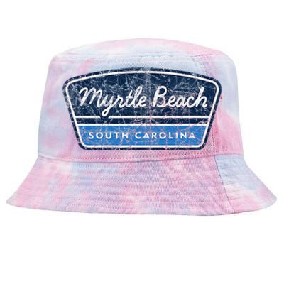 Myrtle Beach South Carolina Retro Throwback Souvenir Tie-Dyed Bucket Hat