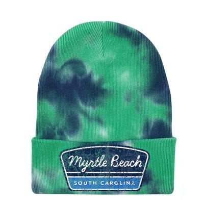 Myrtle Beach South Carolina Retro Throwback Souvenir Tie Dye 12in Knit Beanie