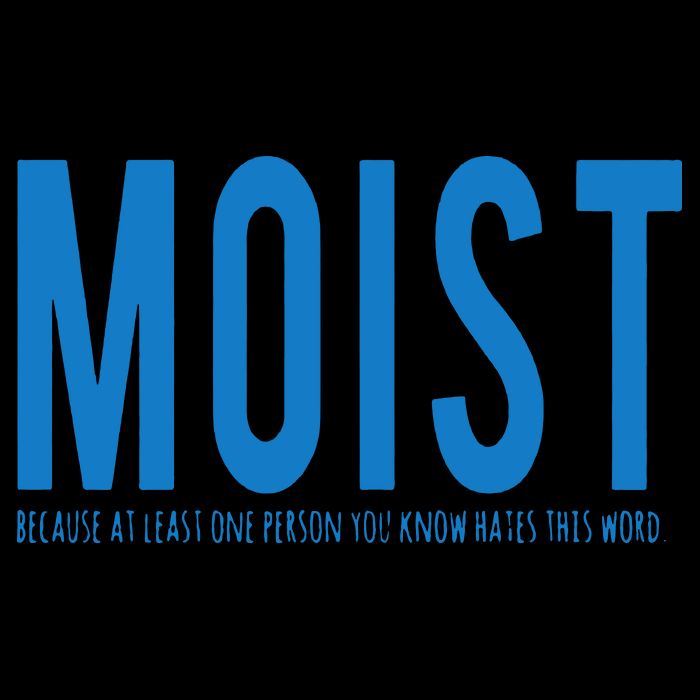 Moist Because Someone Hates This Word Cropped Pullover Crew