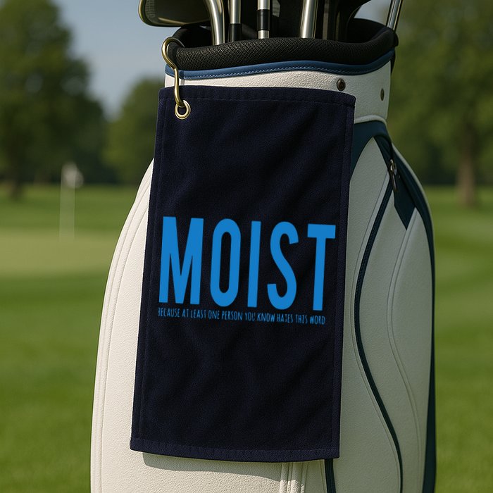 Moist Because Someone Hates This Word Golf Towel