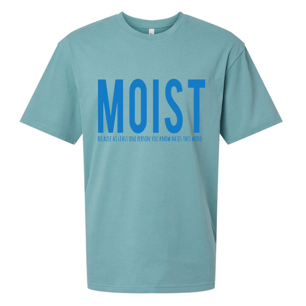 Moist Because Someone Hates This Word Sueded Cloud Jersey T-Shirt