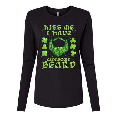 Me Beard St Patricks Day As, Dad And Daddy Gifts Womens Cotton Relaxed Long Sleeve T-Shirt