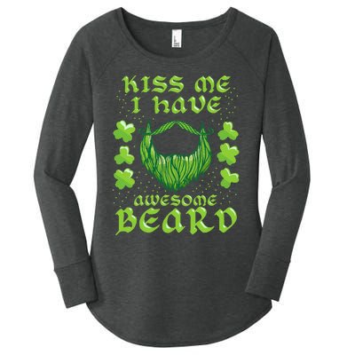 Me Beard St Patricks Day As, Dad And Daddy Gifts Women's Perfect Tri Tunic Long Sleeve Shirt