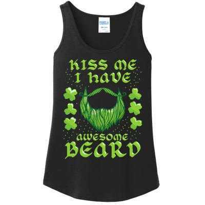 Me Beard St Patricks Day As, Dad And Daddy Gifts Ladies Essential Tank