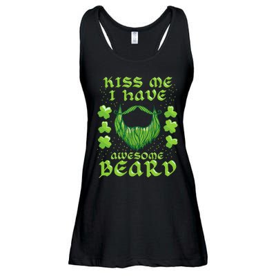 Me Beard St Patricks Day As, Dad And Daddy Gifts Ladies Essential Flowy Tank