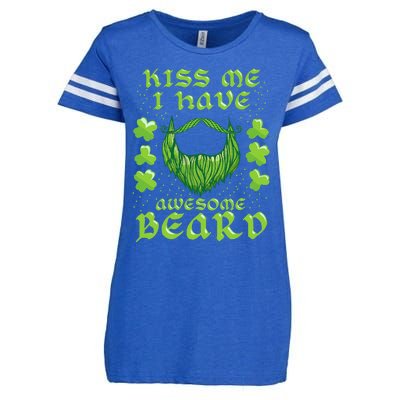 Me Beard St Patricks Day As, Dad And Daddy Gifts Enza Ladies Jersey Football T-Shirt