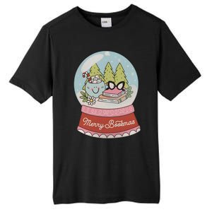 Merry Bookmas Snow Globe Merry Christmas Book Lover Tall Fusion ChromaSoft Performance T-Shirt