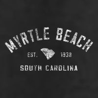 Myrtle Beach Souvenir Est 1938 South Carolina Retro Varsity Garment-Dyed Fleece Hoodie