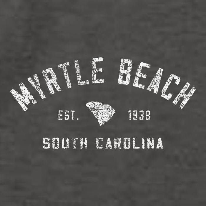 Myrtle Beach Souvenir Est 1938 South Carolina Retro Varsity Vector Backpack
