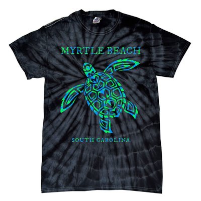 Myrtle Beach South Carolina Sea Turtle Colorful Souvenir Tie-Dye T-Shirt