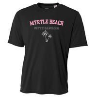 Myrtle Beach South Carolina Souvenir Palm Tree Holiday Cooling Performance Crew T-Shirt