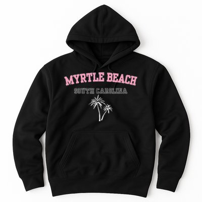 Myrtle Beach South Carolina Souvenir Palm Tree Holiday Hoodie