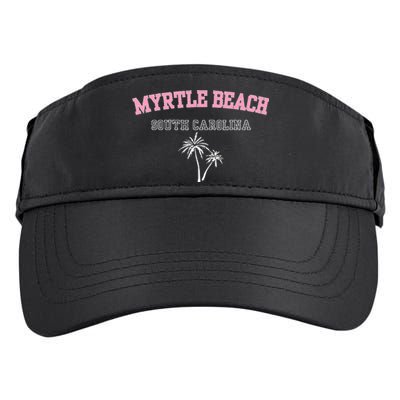 Myrtle Beach South Carolina Souvenir Palm Tree Holiday Adult Drive Performance Visor