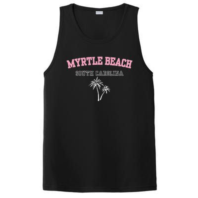 Myrtle Beach South Carolina Souvenir Palm Tree Holiday PosiCharge Competitor Tank