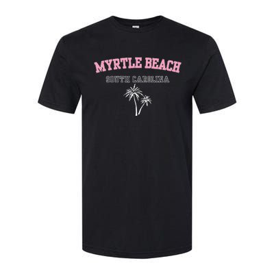 Myrtle Beach South Carolina Souvenir Palm Tree Holiday Softstyle CVC T-Shirt