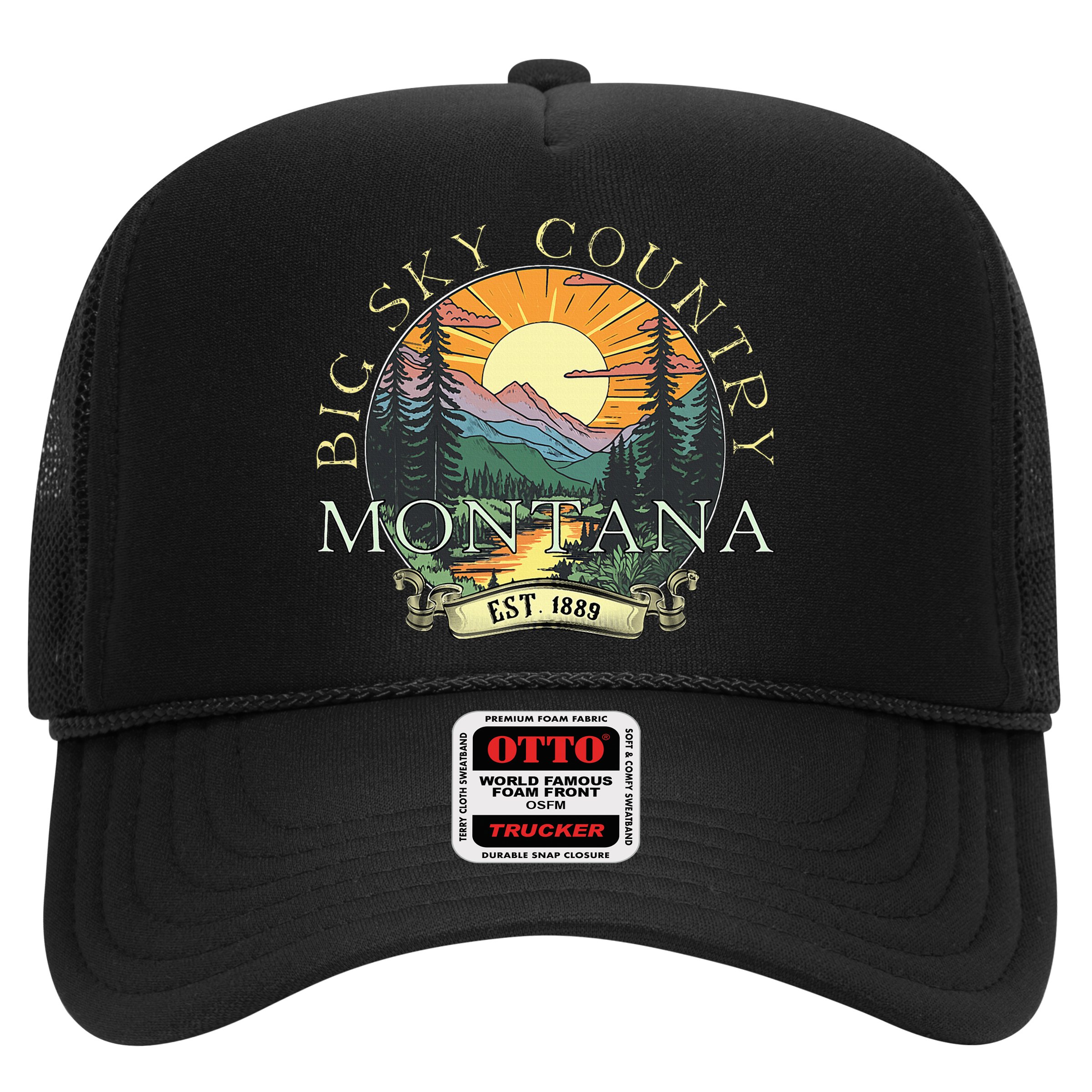 Montana Big Sky Country Mountains Vintage Hat