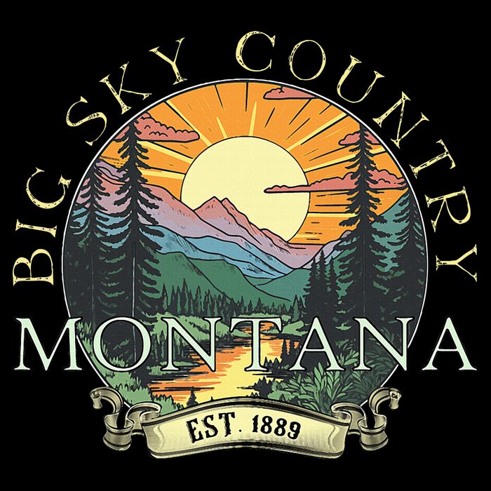 Montana Big Sky Country Mountains Vintage Toddler Hoodie