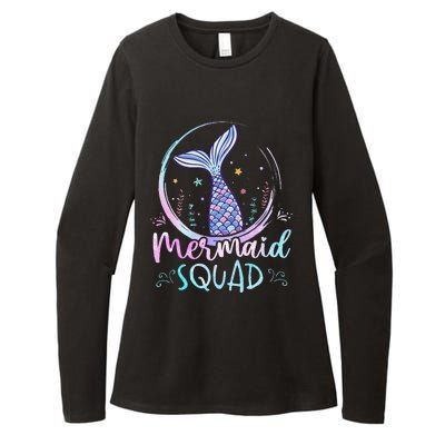 Mermaid Birthday Squad Partys Women Mermaid Womens CVC Long Sleeve Shirt