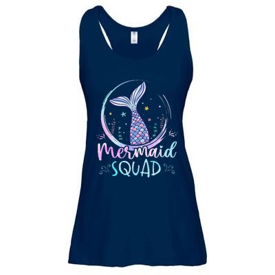 Mermaid Birthday Squad Partys Women Mermaid Ladies Essential Flowy Tank