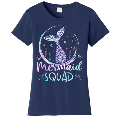 Mermaid Birthday Squad Partys Women Mermaid Women's T-Shirt