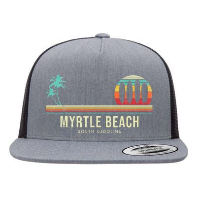 Myrtle Beach Summer Surf Flat Bill Trucker Hat