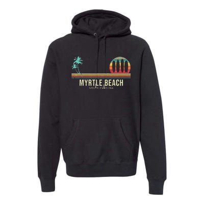 Myrtle Beach Summer Surf Premium Hoodie