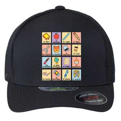 Maestra Bilingue Spanish Teacher Back To School Flexfit Unipanel Trucker Cap