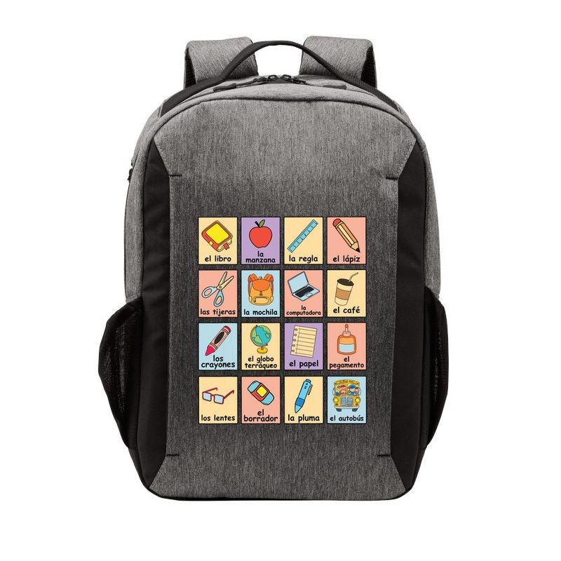 Maestra Bilingue Spanish Teacher Back To School Vector Backpack