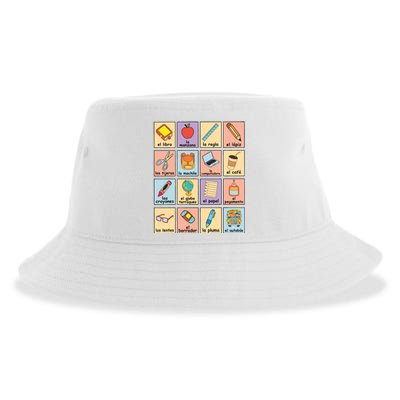 Maestra Bilingue Spanish Teacher Back To School Sustainable Bucket Hat