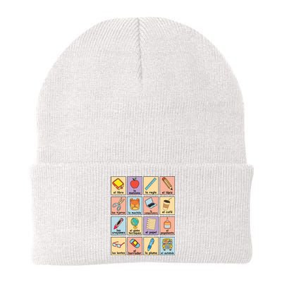 Maestra Bilingue Spanish Teacher Back To School Knit Cap Winter Beanie