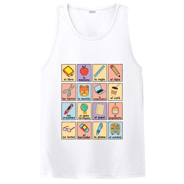Maestra Bilingue Spanish Teacher Back To School PosiCharge Competitor Tank