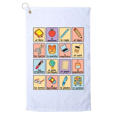 Maestra Bilingue Spanish Teacher Back To School Golf Towel