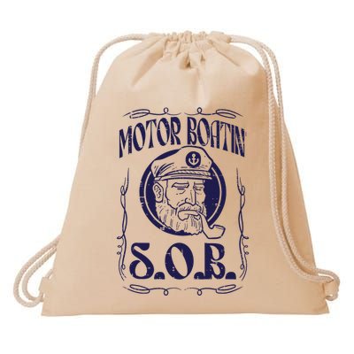 Motor Boating Sob Funny Motorboat Humor Captain Owner Drawstring Bag